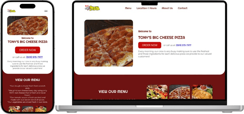 Tony's Big Cheese Pizza case study